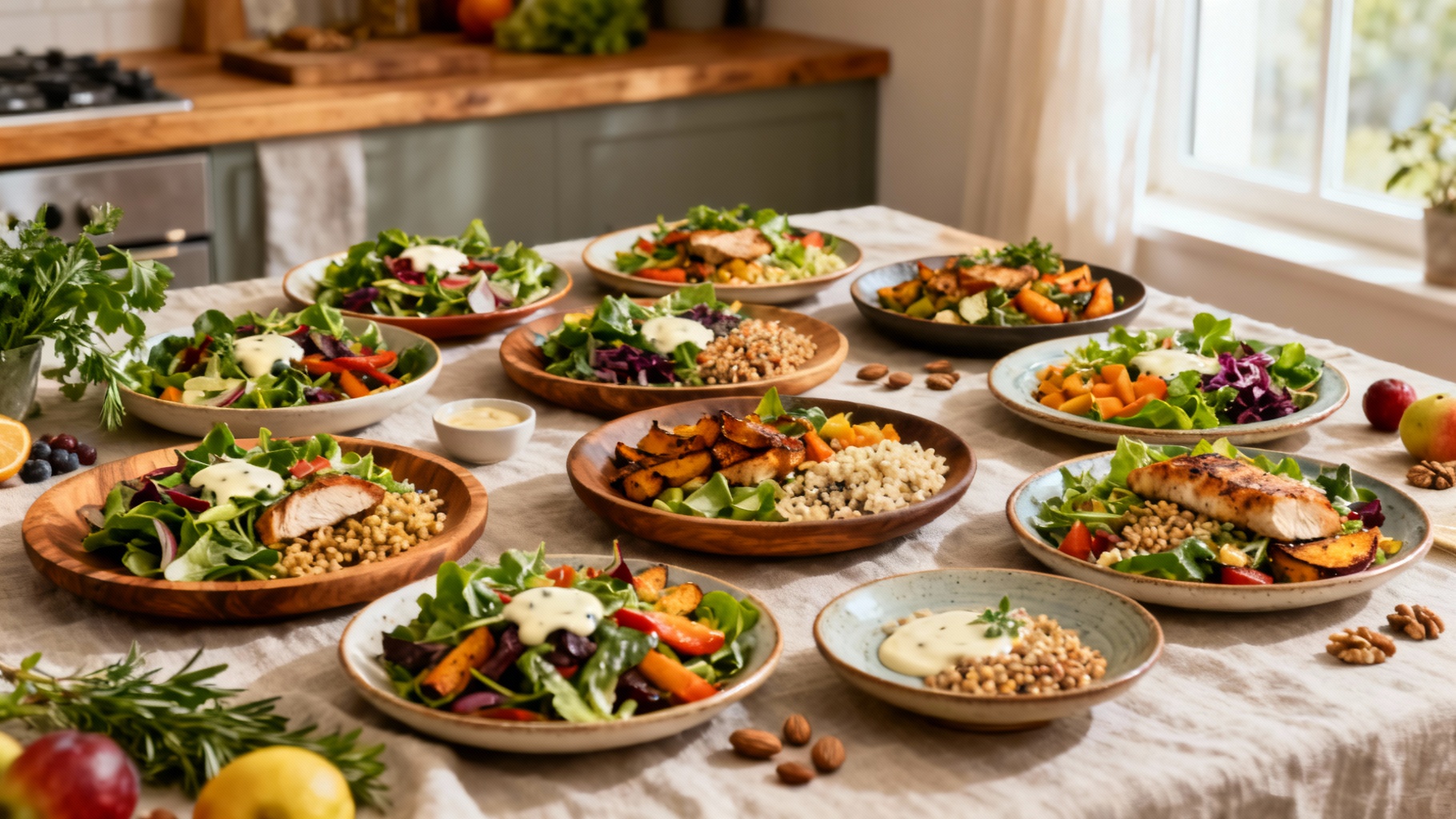 10 recettes de salades composées en plat principal