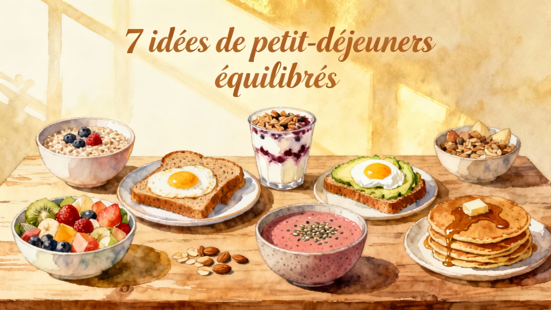 7 Petit-Déjeuners Équilibrés Pour Bien Commencer la Journée 1 7 idées de petit-déjeuners équilibrés