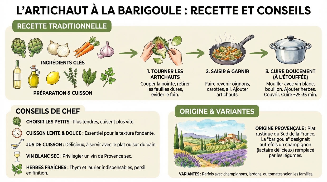 Découvrez l'artichaut à la barigoule : recette et conseils 1 Étapes de la préparation
