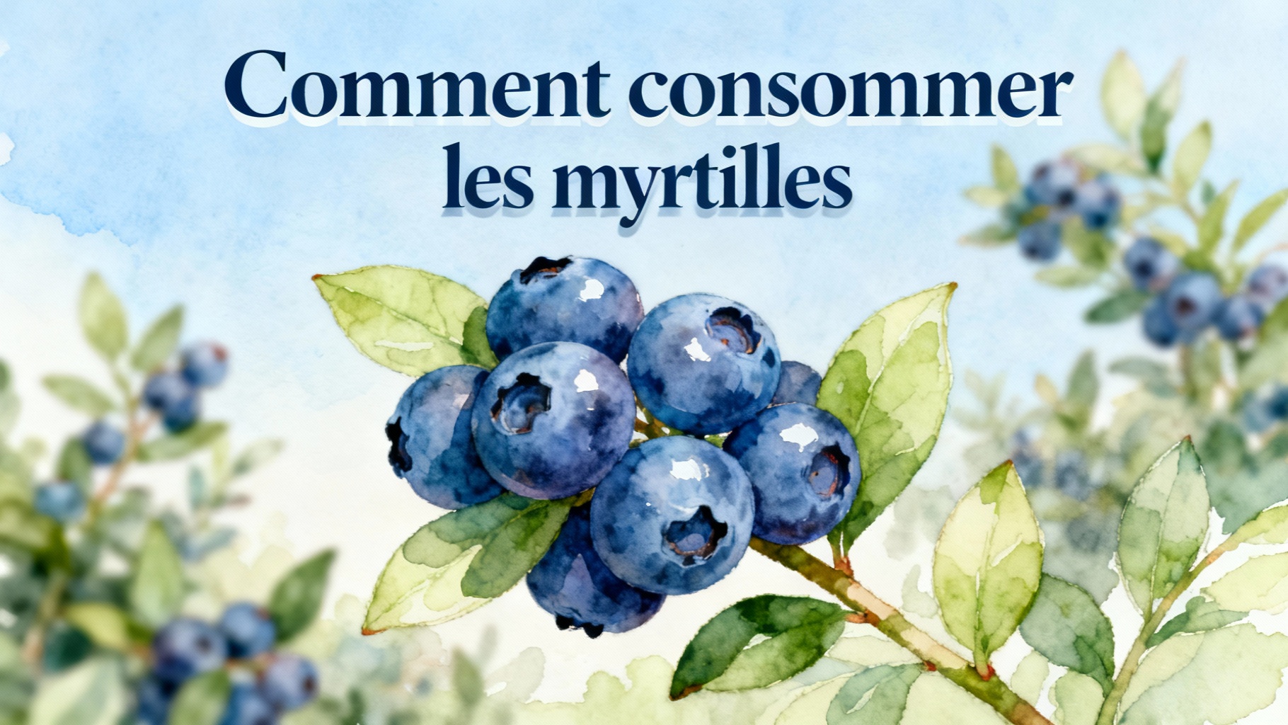 Comment consommer les myrtilles