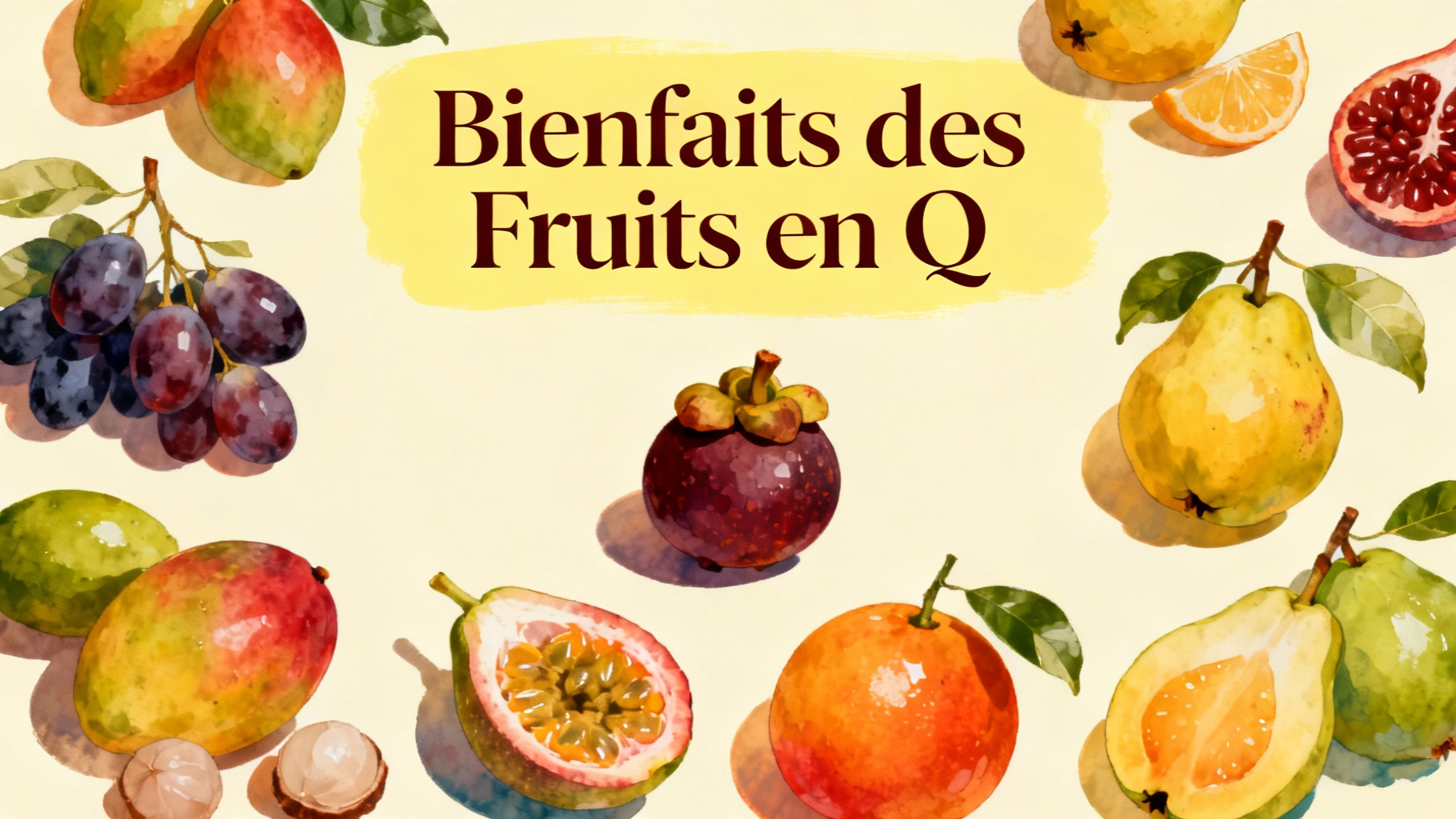 Bienfaits des Fruits en Q