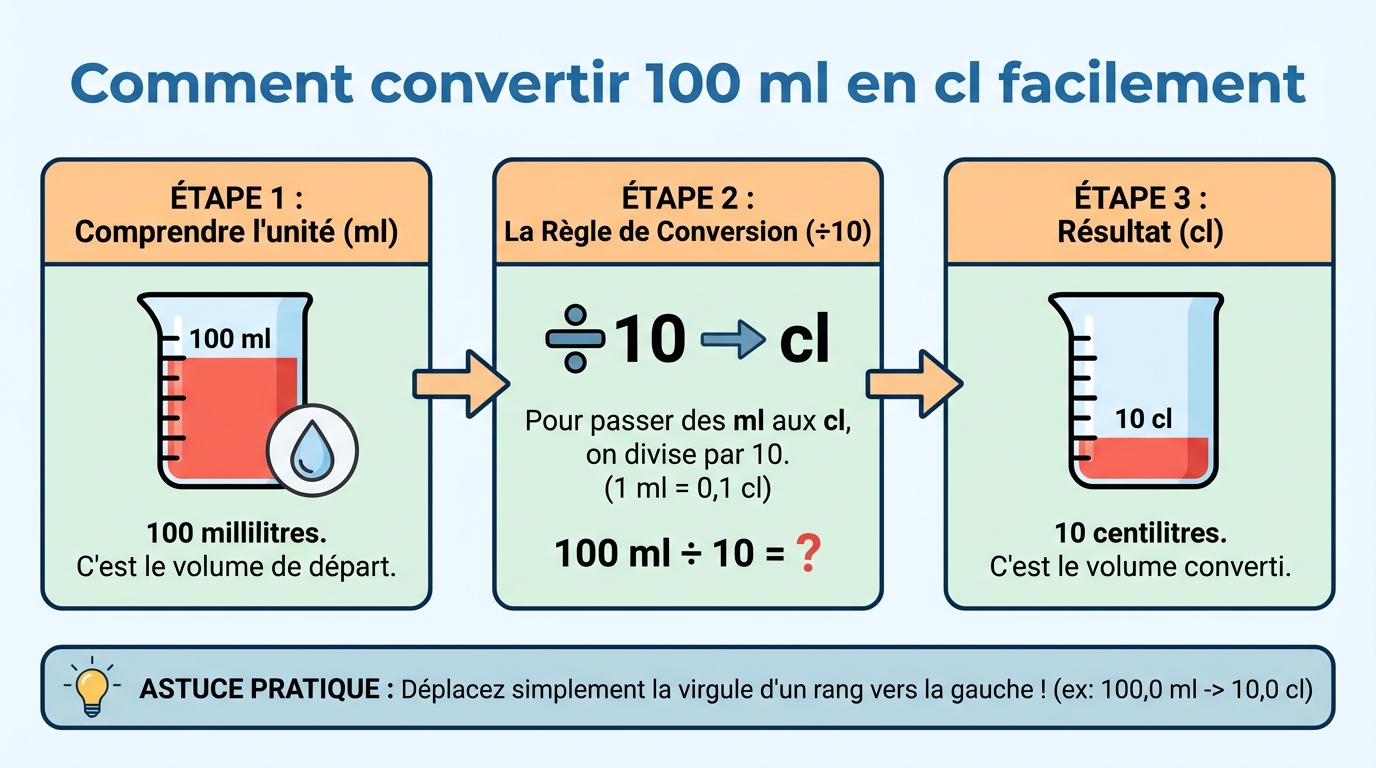 Comment convertir 100 ml en cl facilement 1 Importance de connaître les unités de mesure