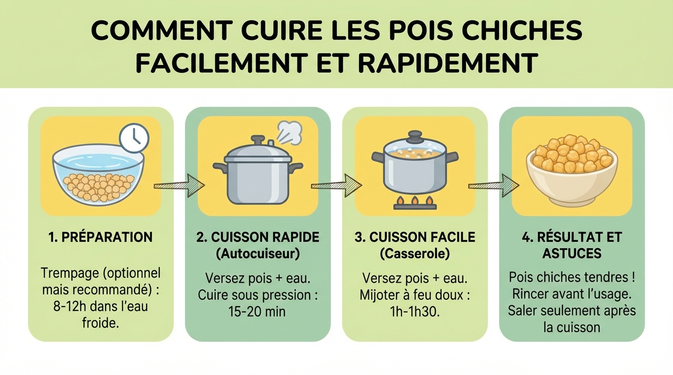 Comment cuire les pois chiches facilement et rapidement 1 Astuces pour réussir la cuisson