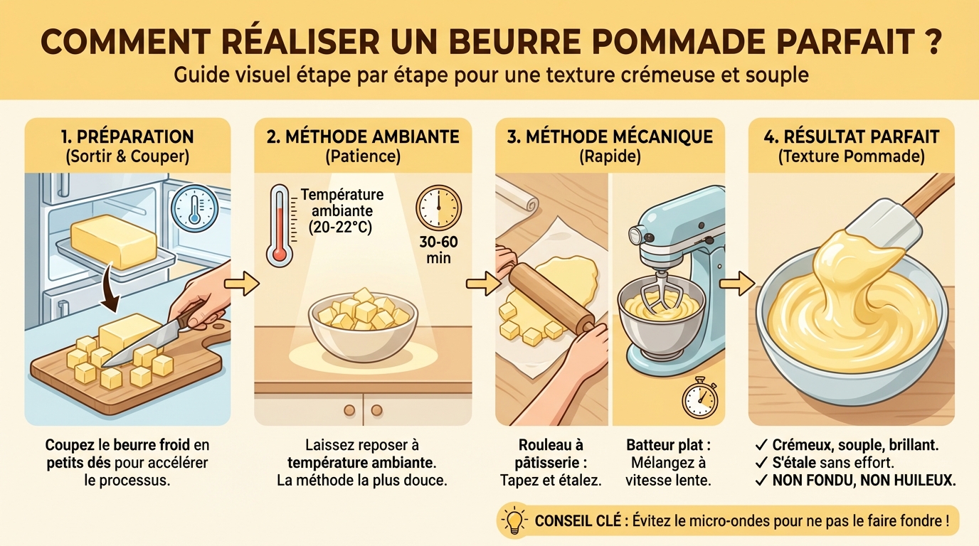 Comment faire du beurre pommade ?