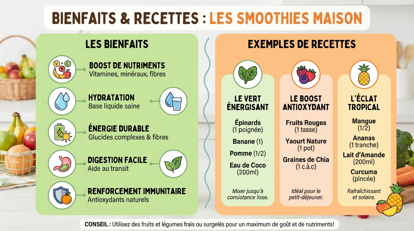 Recettes de smoothies faciles