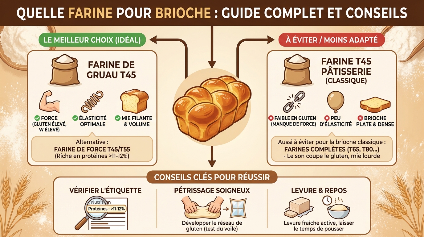 Choisir la bonne farine pour brioche