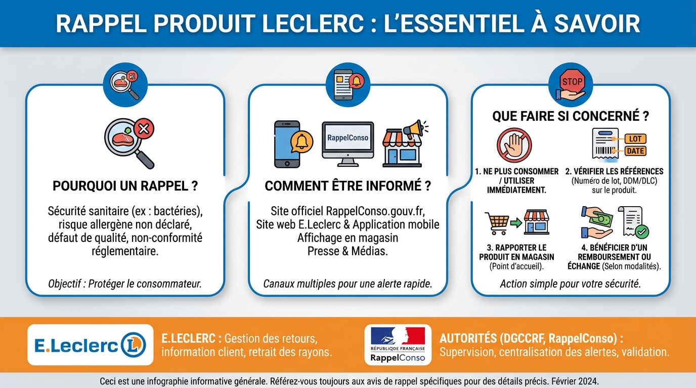 Pourquoi les produits Leclerc sont rappelés ?