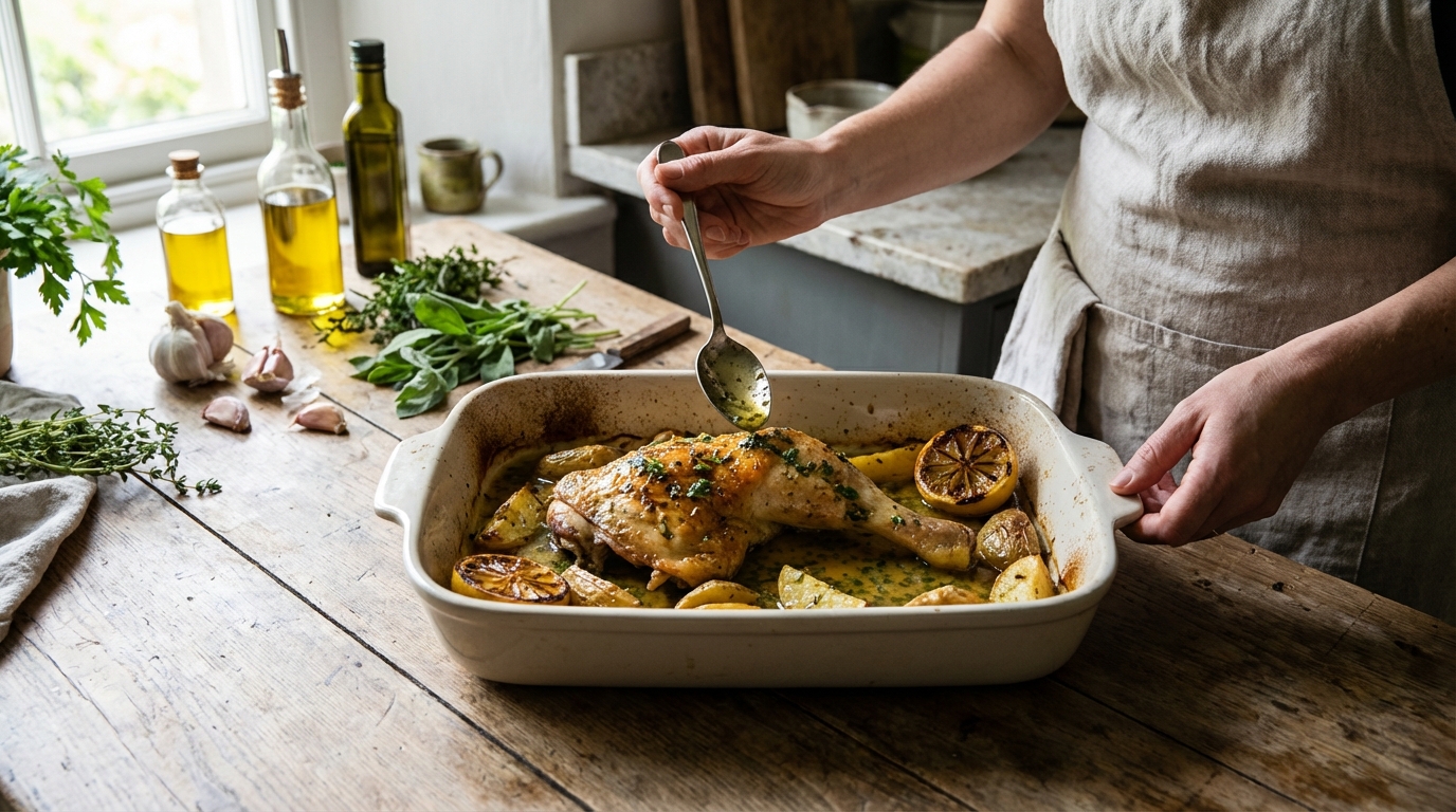Recette de cuisse de poulet au four avec sauce délicieuse