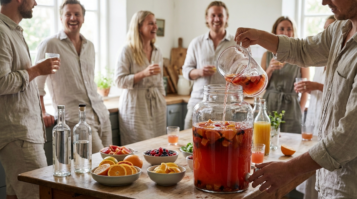 Recette de punch simple pour 5L à réaliser facilement
