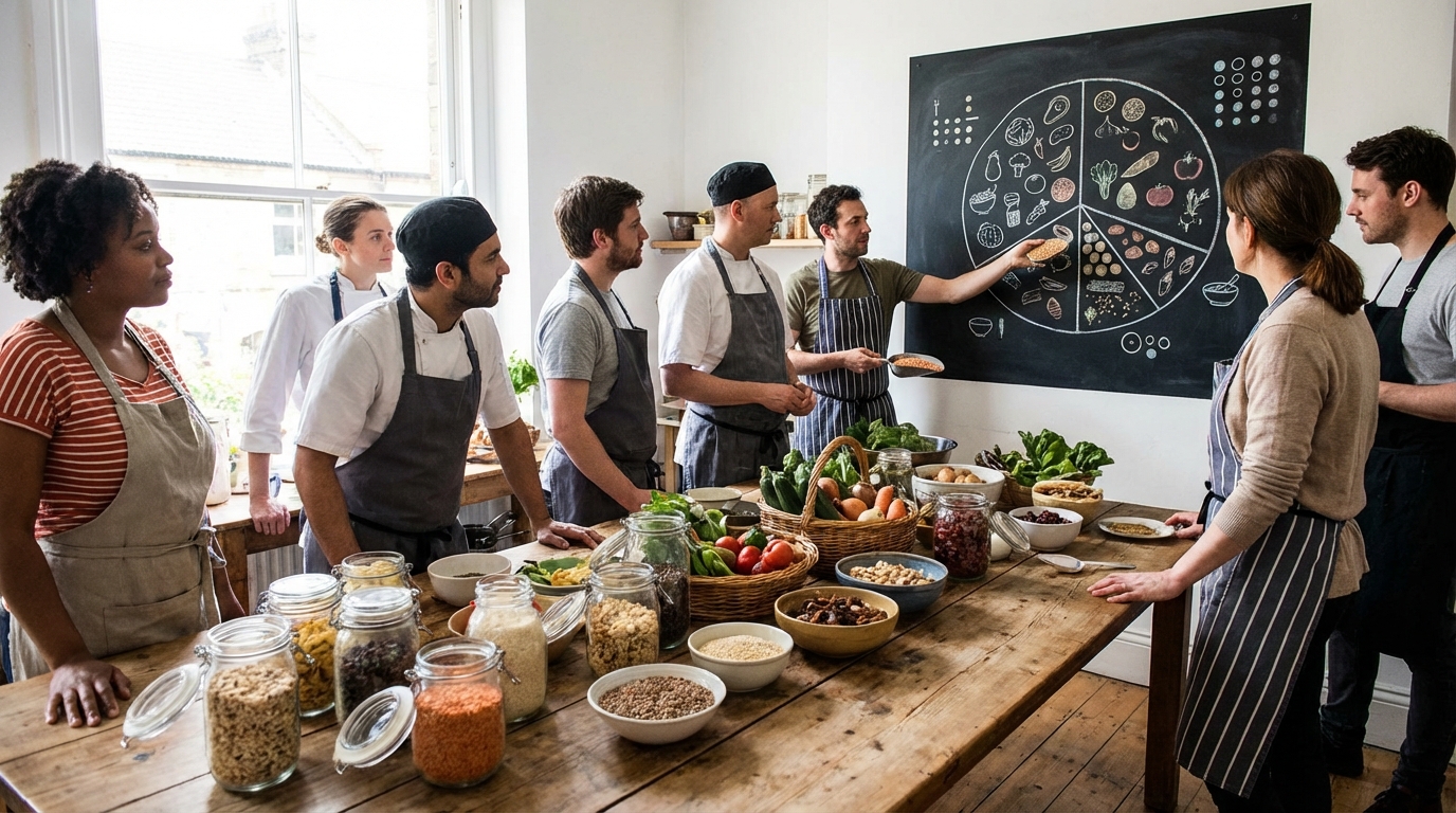 Le tableau des quantités d'aliments par personne