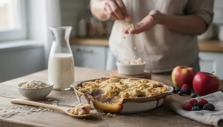 Recette de crumble sans beurre : délicieux et léger