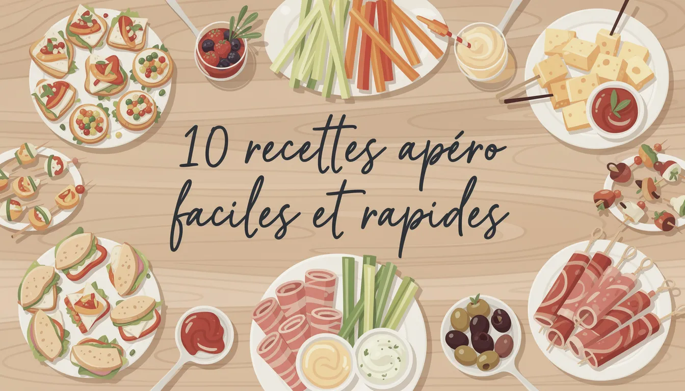 10 recettes apéro faciles et rapides