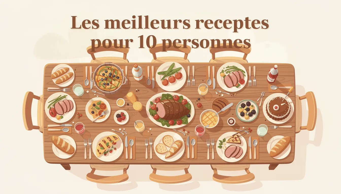 Les meilleures recettes pour 10 personnes