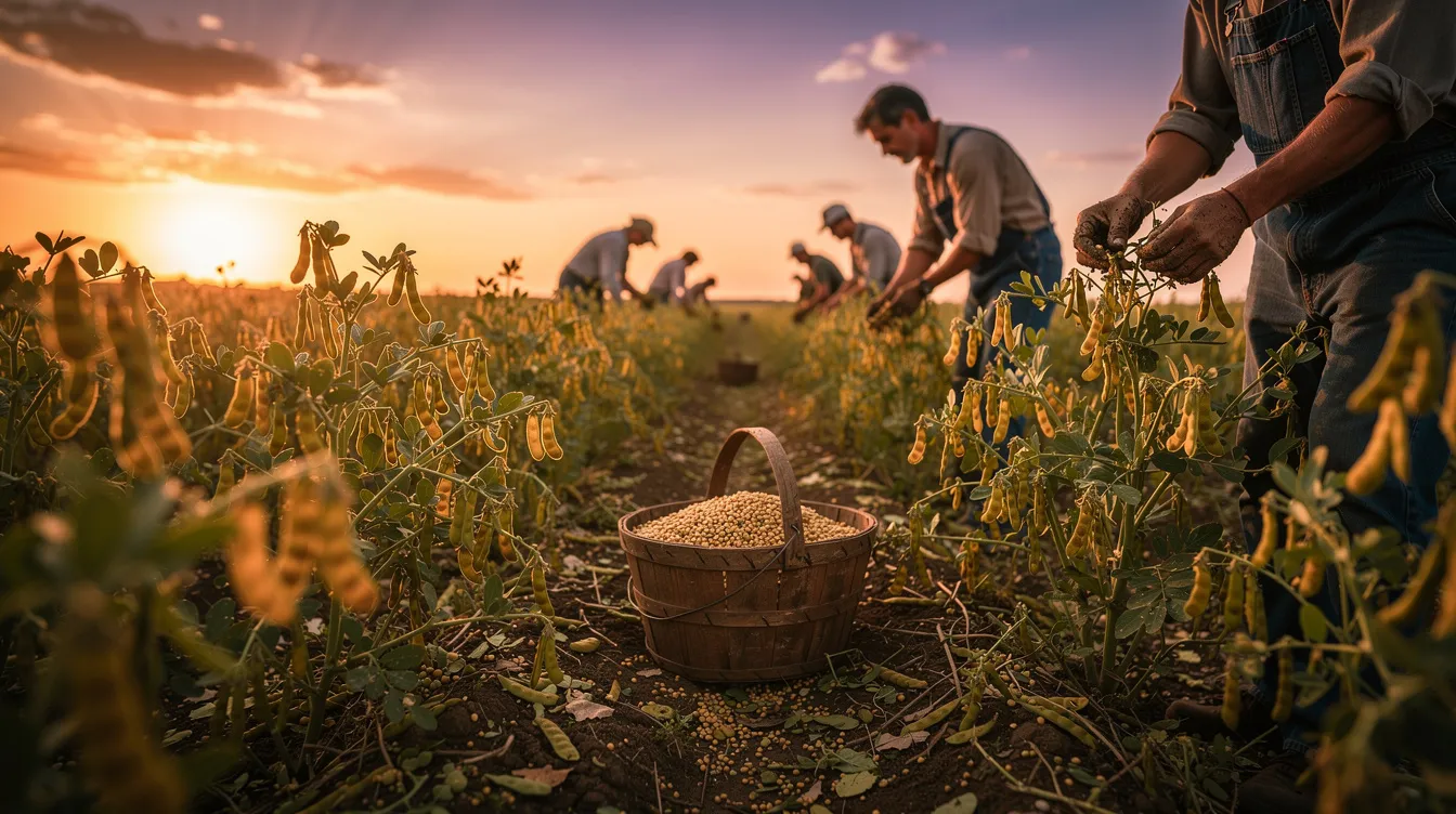 Récolte et conservation des lentilles