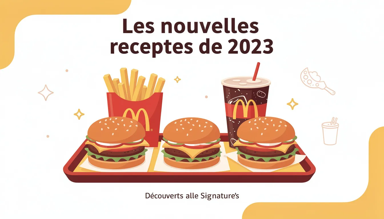 Découvrez le menu signature de mcdonald's en 2023 1 Les nouvelles recettes de 2023