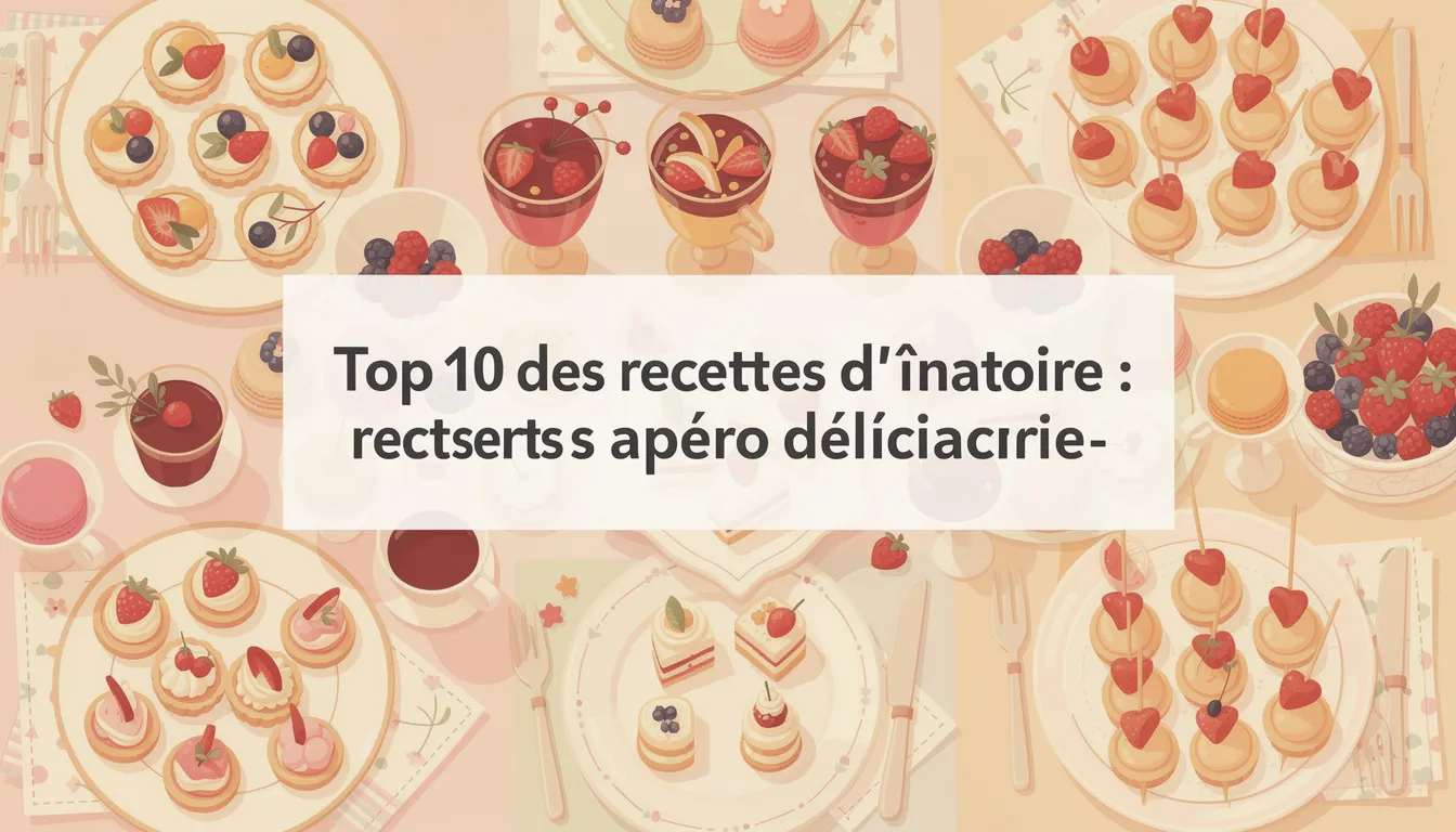 Desserts apéro dînatoire : recettes faciles et délicieuses 1 Top 10 des recettes de desserts apéro dînatoire